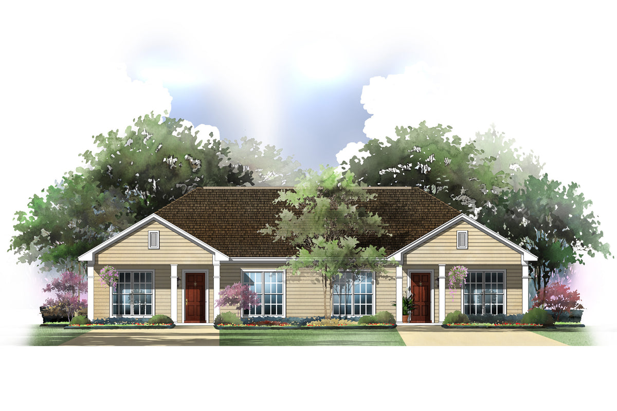 Charming 2-Bedroom, 1,800 sq ft Home Plan with Covered Front Porch