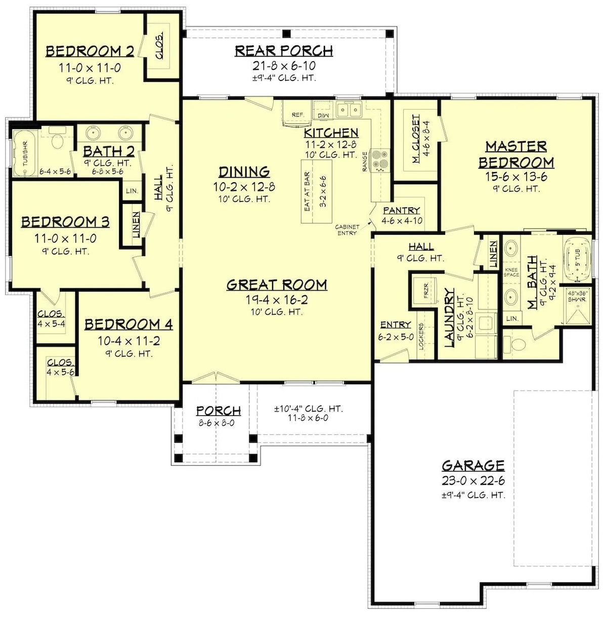 Summerville House Plan - Archival Designs House Plans, floor plan