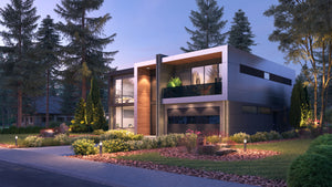 AC8166-A Contemporary House, 5 Bedrooms, 4 Bathrooms | Tigran house Plan Exterior-3