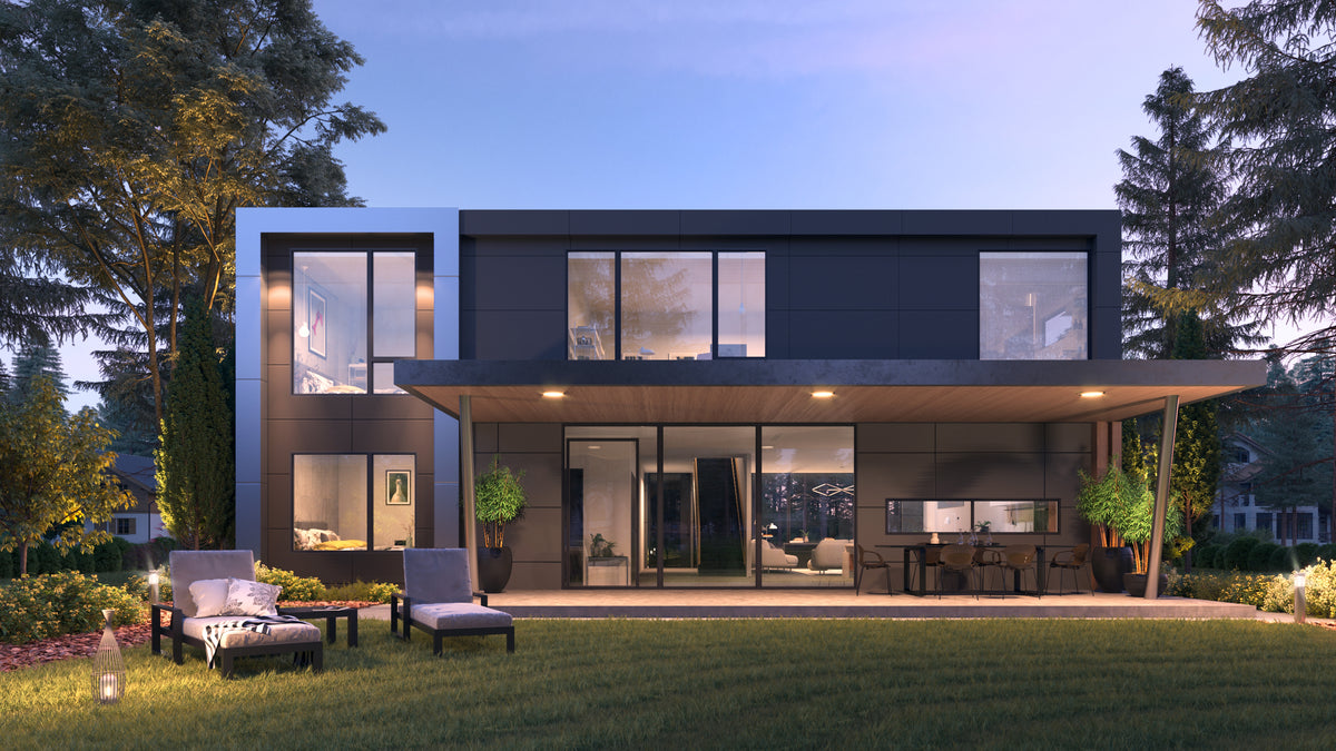 AC8166-A Contemporary House, 5 Bedrooms, 4 Bathrooms | Tigran house Plan Exterior-4