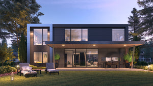 AC8166-A Contemporary House, 5 Bedrooms, 4 Bathrooms | Tigran house Plan Exterior-4