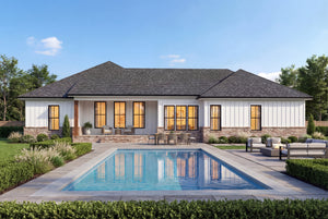 H7869-A Ranch House, 3 to 4 Bedrooms, 2 Bathrooms | Sterling 1883 Exterior-8