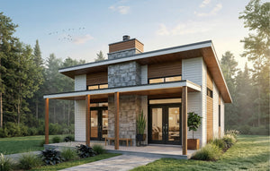 T3056-A Bonzai House Exterior