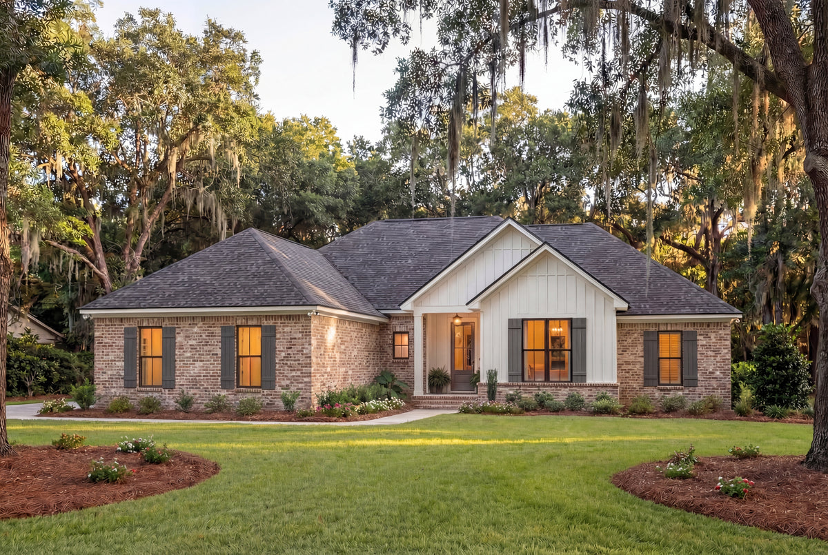 H7901-A Ranch House, 4 Bedrooms, 2 Bathrooms | Waverly House Plan 1917 Exterior-4