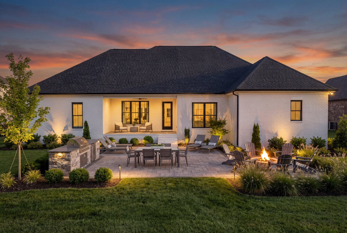 H7901-A Ranch House, 4 Bedrooms, 2 Bathrooms | Waverly House Plan 1917 Exterior-5