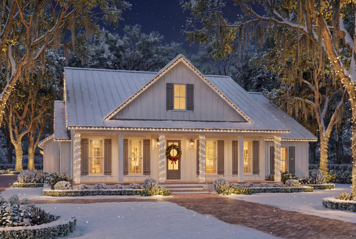 H7539-A Cottage House, 3 Bed, 2.5 Bath | Plan 1990-S Exterior-3