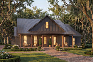 H7539-A Cottage House, 3 Bed, 2.5 Bath | Plan 1990-S Exterior-4