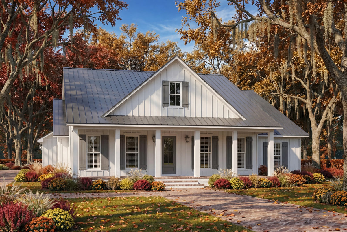 H7539-A Cottage House, 3 Bed, 2.5 Bath | Plan 1990-S Exterior-7