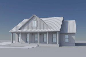 H7539-A Cottage House Grayscale, 3 Bed, 2.5 Bath | Plan 1990-S