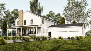 Elegant 3, 240 Sq Ft Two-Story Home with Basement and Wraparound Porch