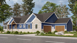 AJ7689-A Craftsman House, 3 Bedrooms, 3.5 Bathrooms | Plan 1018 Exterior-2