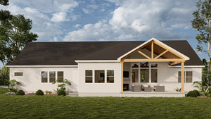 AJ7692-A Craftsman House, 3 Bedrooms, 2.5 Bathrooms | Plan 1030 Exterior-2