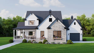 AJ7856-A Craftsman House, 3 to 4 Bedrooms, 2.5 Bathrooms | Plan VD1067 Exterior