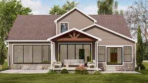 AJ7690-A Craftsman House, 3 to 4 Bedrooms, 2.5 Bathrooms | Plan 1019 Exterior-3