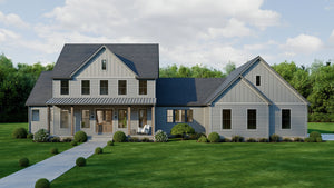 AJ8217-A Modern Farmhouse, 4 Bedrooms, 3.5 Bathrooms | VD1034 House Plan Exterior-6