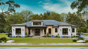 A7571-A Modern House, 3 Bedrooms, 3.5 Bathrooms | Sweet Clover House Exterior-1