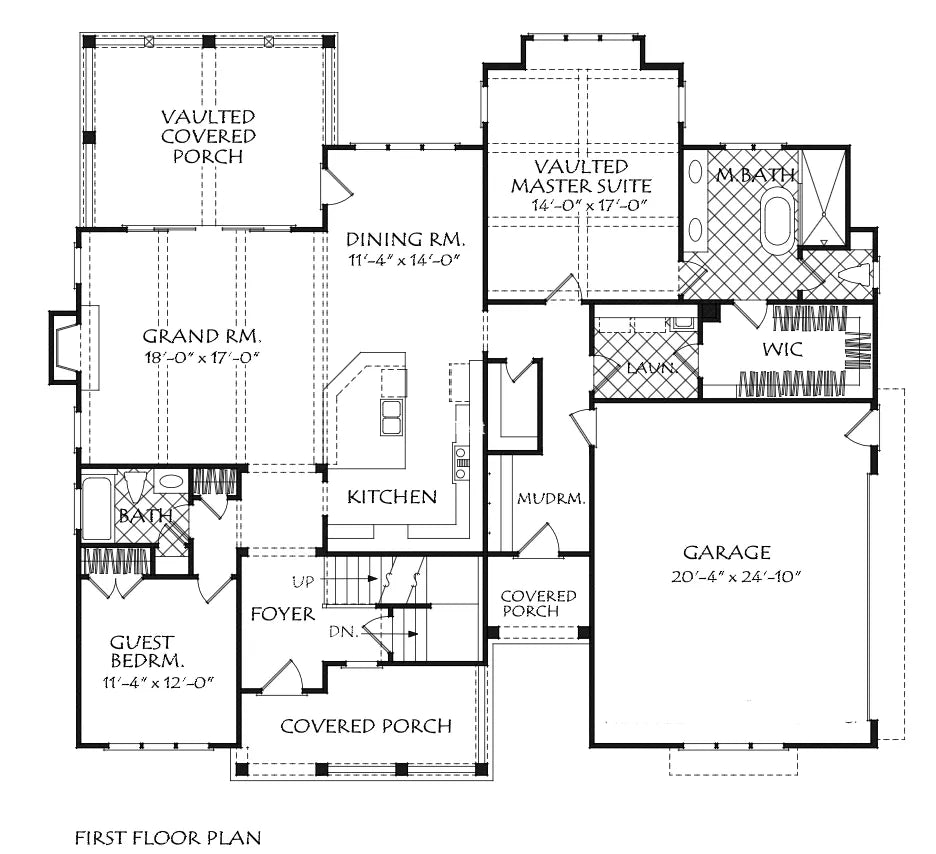 Holston Ridge House Plan - Archival Designs House Plans, floor plan