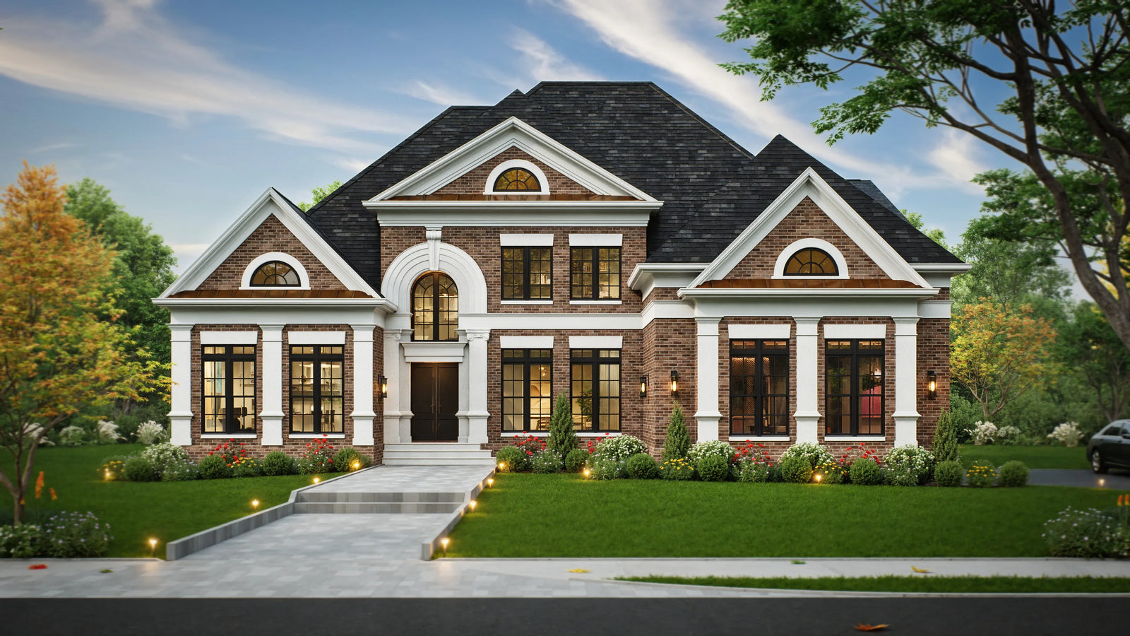 A468-A Traditional House, 4 Bedrooms, 3.5 Bathrooms | Westdrake House Exterior-1