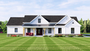 Q8431-A Modern Farmhouse, 2 to 4 Bedrooms, 2 to 3 Bathrooms | 2168 House Plan Exterior-2
