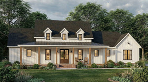 C616-A Farmhouse House, 4 Bed, 2.5 Bath | Cherry Grove House Plan Exterior-1