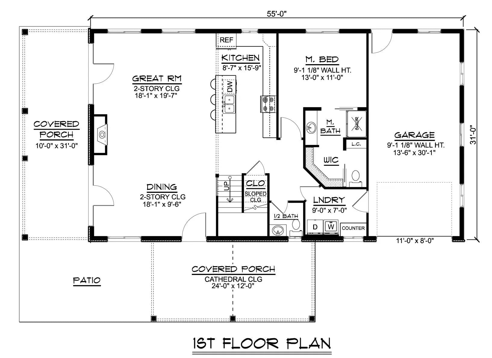 Ruby House plan | Narrow lot house plan | 2 Story house plans