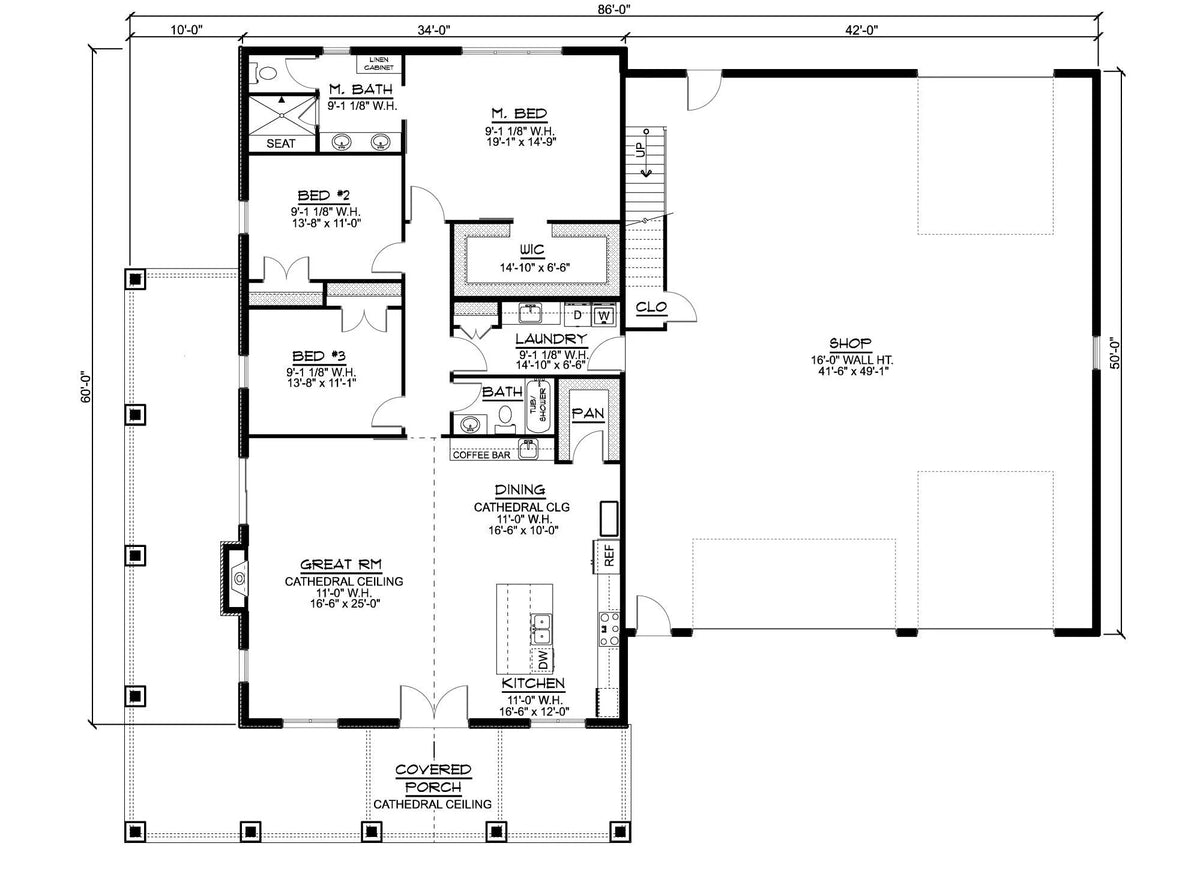 Hunters Wood House Plan - Archival Designs House Plans, floor plan