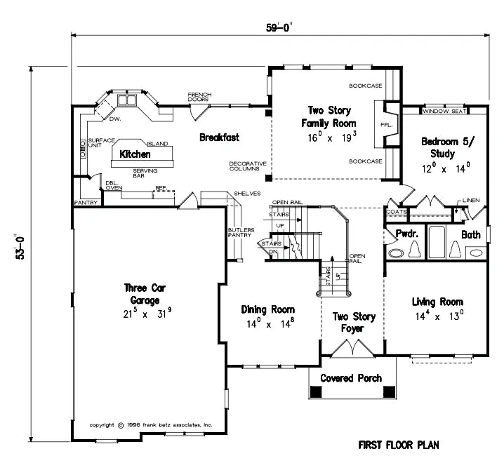 Greenwich House Plans - Archival Designs House Plans