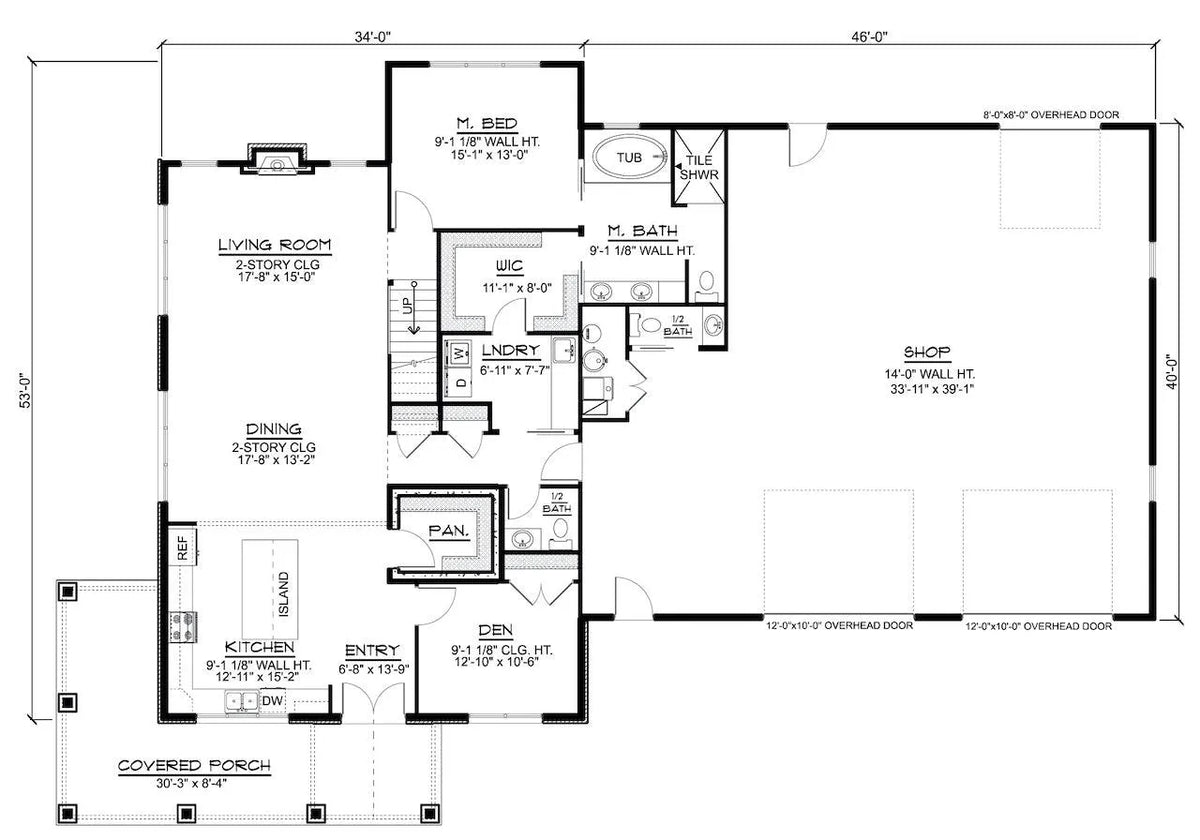 Elliott House Plan - Archival Designs House Plans, floor plan