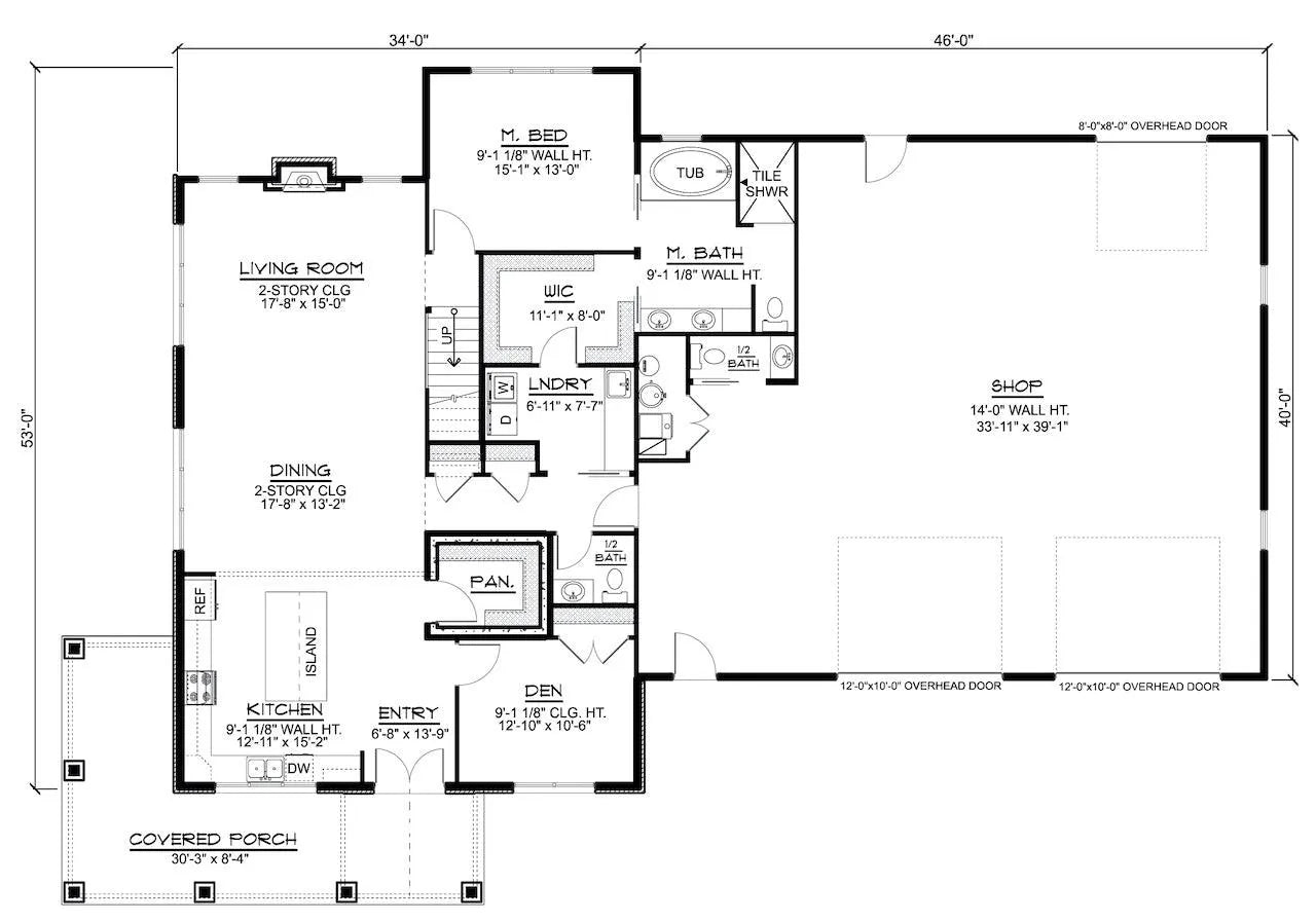 Elliott House Plan - Archival Designs House Plans