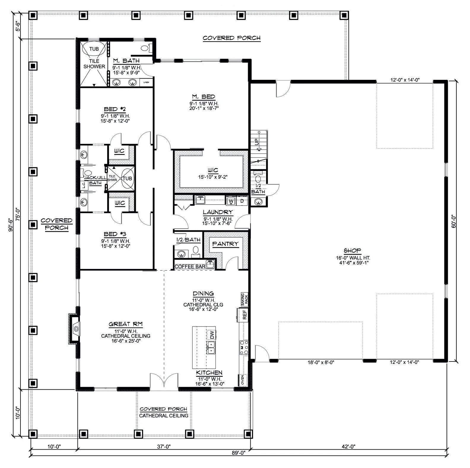 Brookside House Plan - Archival Designs House Plans