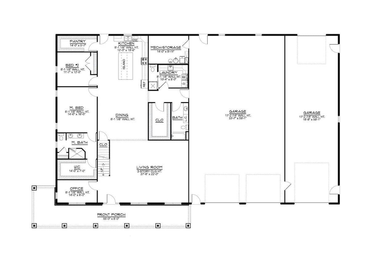 Jeryn House Plan - Archival Designs House Plans, floor plan