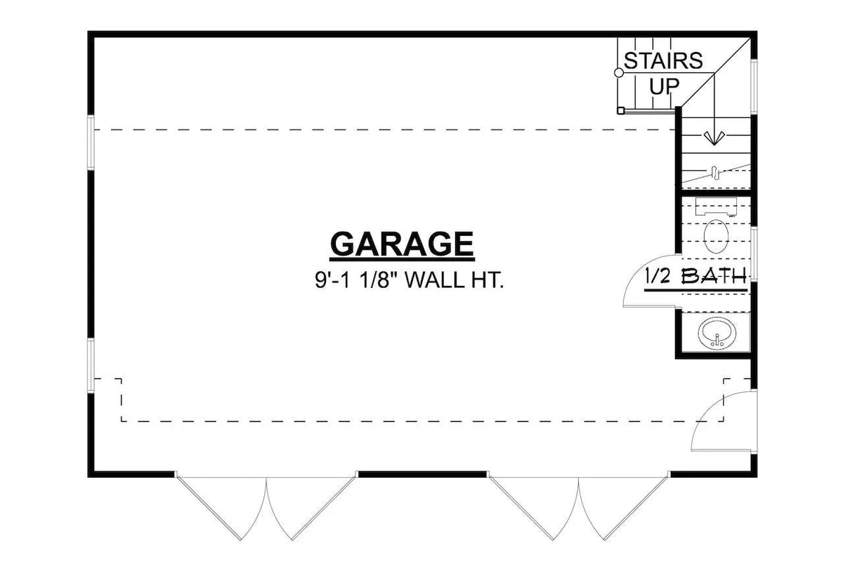 Joey Garage Plan - Archival Designs House Plans, floor plan