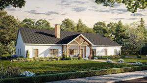 AN7565-A Barndominium House, 4 Bedrooms, 3.5 Bathrooms | Cassidy-6A House Plan Exterior-2