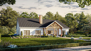 AN7854-A Modern Farmhouse, 4 Bedrooms, 3.5 Bathrooms | Cassidy-6C Exterior-2