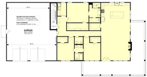 H7578-A Modern Farmhouse Barndominium House Basement Stair Location, 3 Bedrooms, 2.5 Bathrooms | Ironwood House