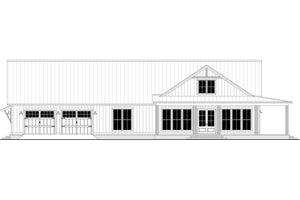 H7578-A Modern Farmhouse Barndominium House Front CAD, 3 Bedrooms, 2.5 Bathrooms | Ironwood House