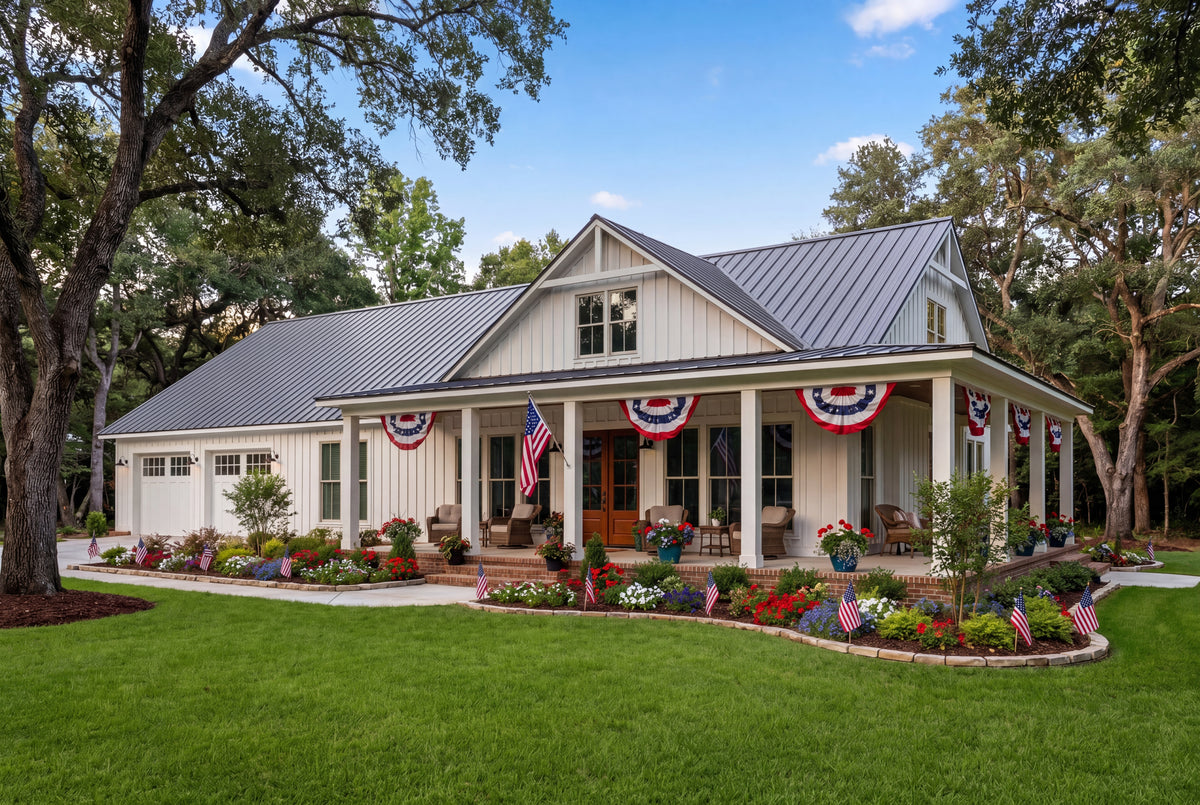 H7578-A Modern Farmhouse Barndominium House, 3 Bedrooms, 2.5 Bathrooms | Ironwood House Exterior-6