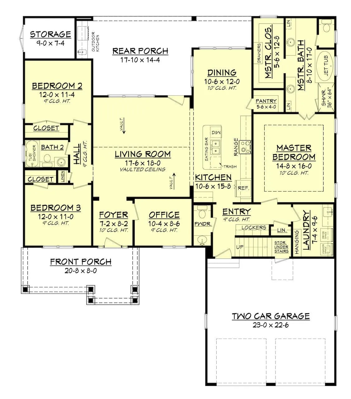 Cherry Laurel House Plan - Archival Designs House Plans, floor plan