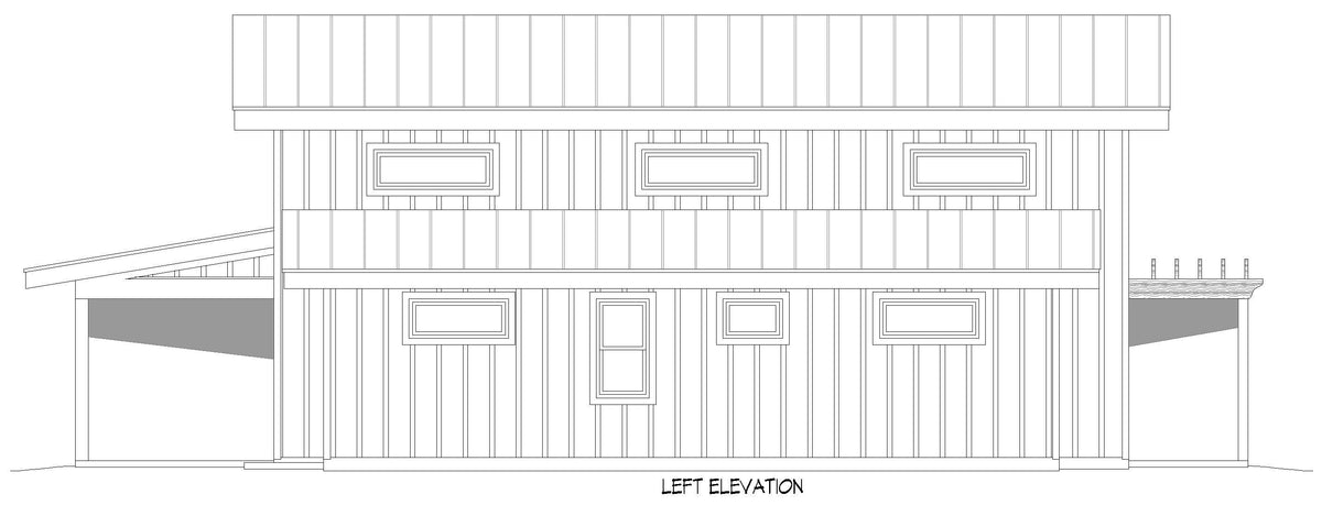 L7330-A Rustic Barndo 2 House Left