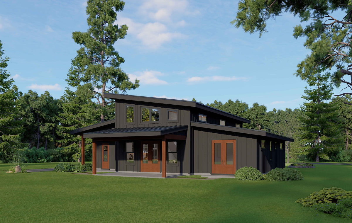 L7330-A Rustic Barndo 2 House Exterior-1