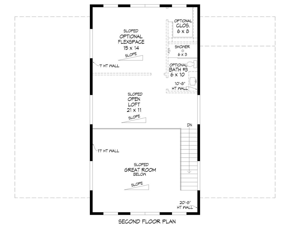 L7330-A Rustic Barndo 2 House Optional Floor Plan
