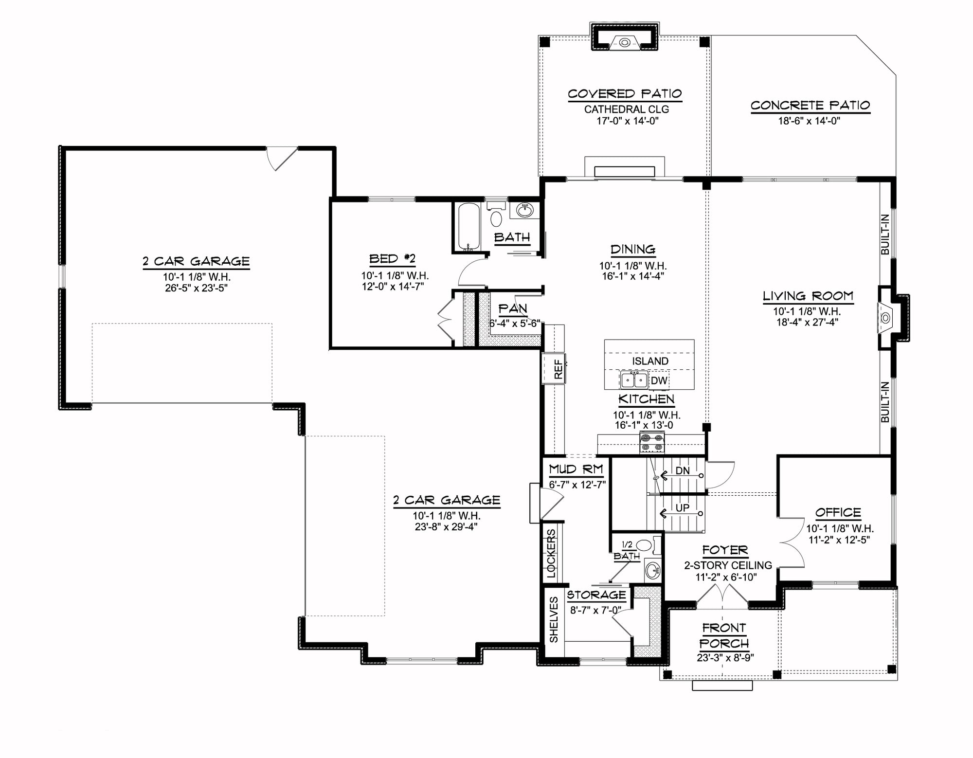 Q8425-A Modern Farmhouse, 5 Bedrooms, 4.5 Bathrooms | 20104 House Plan First Floor Plan