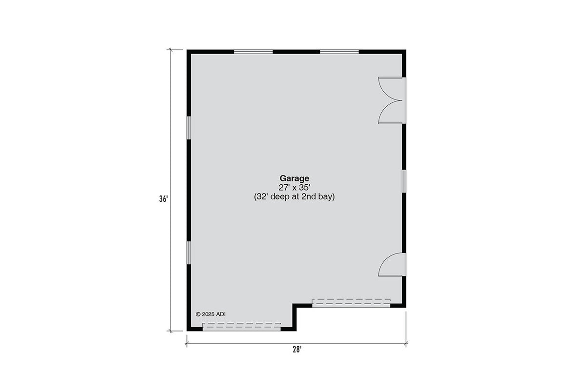AM7220-A Garage Floor Plan 20-336 