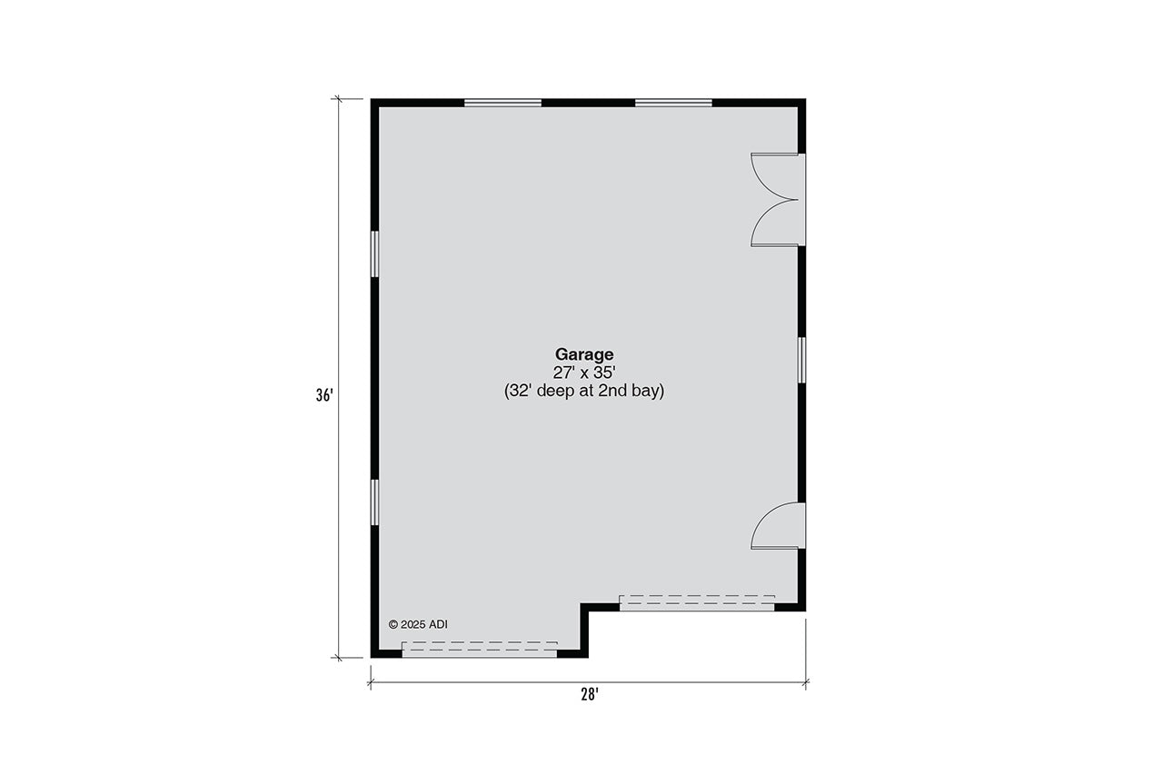 AM7220-A Garage Plan 20-336 -Exterior-2