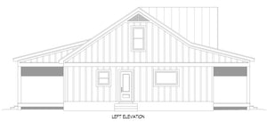 L7296-A Scarlet Oak House Left CAD