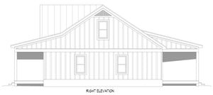 L7296-A Scarlet Oak House Right CAD