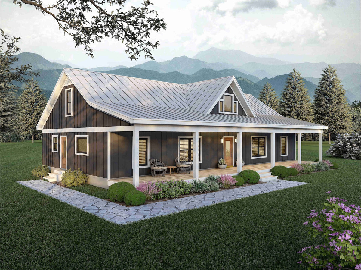 L7296-A Scarlet Oak House Exterior-1