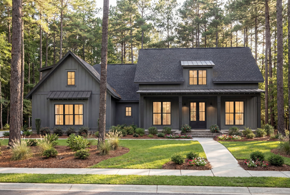 Highland Court House Plan - Archival Designs House Plans