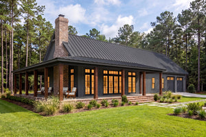 H8216-A Modern Barndominium House, 4 Bedrooms, 2.5 Bathrooms | Canton House Plan Exterior