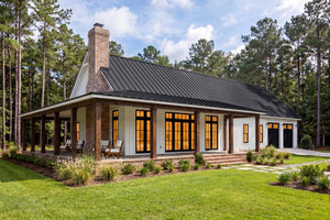H8216-A Modern Barndominium House, 4 Bedrooms, 2.5 Bathrooms | Canton House Plan Exterior-5